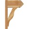 Ekena Millwork Funston Arts & Crafts Rough Sawn Outlooker, Western Red Cedar, 8"W x 16"D x 24"H OUT08X16X24FST03RWR - alternate 4